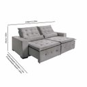 Ver imagem 2 de Sofá Spazzio 4 Lugares 2,20cm Retrátil e Reclinável - de Casa Décor e Estofados.