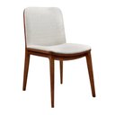 Ver imagem 1 de Cadeira para Mesa de Jantar Bia 47cm Madeira Maciça | Linho Off White - Sallar Home
