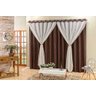 Cortina Para Sala E Quarto Napoli 02 Metros - Tabaco - 1