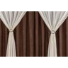 Cortina Para Sala E Quarto Napoli 02 Metros - Tabaco - 3