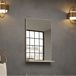 Gabinete para Banheiro com Lavatório e Espelheira Yan 50cm Canion Rustico/branco Móveis Bosi - 7