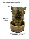 Ver imagem 1 de Fonte de Água Cascata Pedra Sabão Buda Chafariz Decoração São José