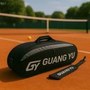 Ver imagem 3 de Raqueteira Profissional Bolsa para Raquetes Bolso Extra Alça Regulavel Tenista Beach Tenis Alca Regu