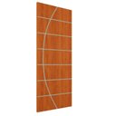 Ver imagem 2 de Folha de Porta de Madeira Frisada 210cm x 100cm Valuchi Portas Marrom/Mogno