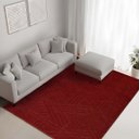 Ver imagem 1 de Tapete Sala Quarto Baixo Alto Relevo Realce:trama Terracota/2,00x3,00m