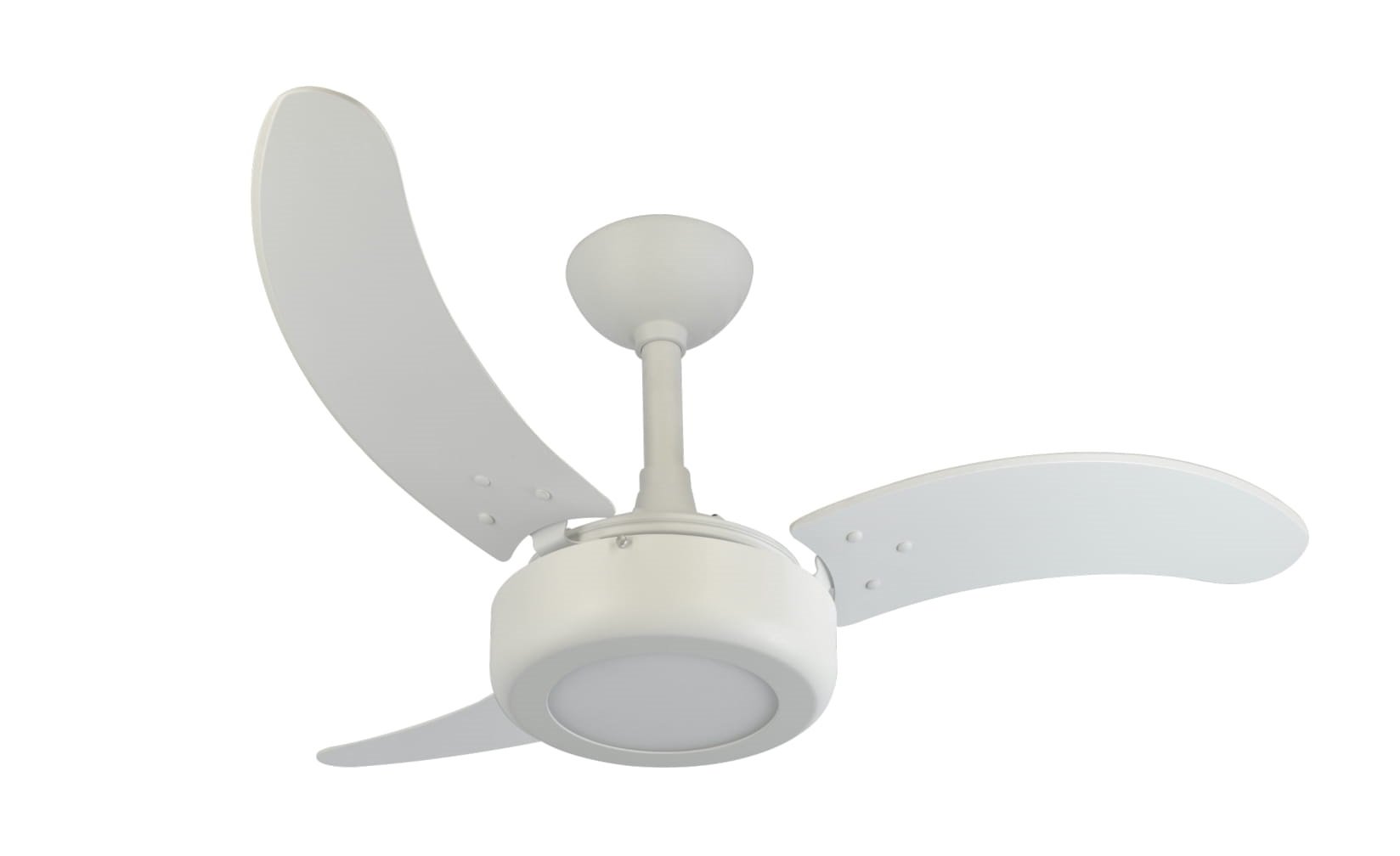 Ventilador de Teto Infinity Lux LED 3000K Branco 3 Pás MDF Branco 220V 2008