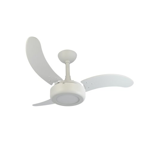 Ventilador de Teto Infinity Lux LED 3000K Branco 3 Pás MDF Branco 220V 2008