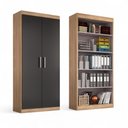 Ver imagem 4 de Armário de Escritório Miriam 2 Portas 1,85m Teka/onix