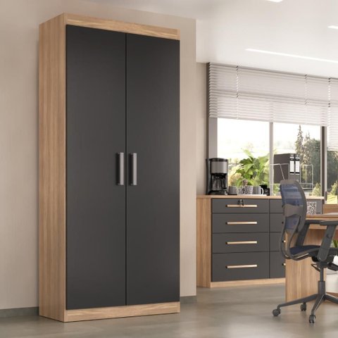 Armário de Escritório Miriam 2 Portas 1,85m Teka/onix