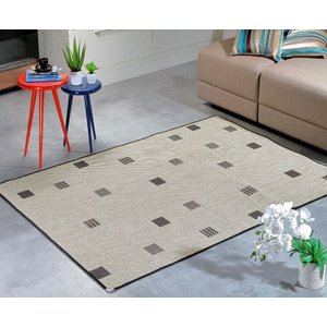 Tapete Sisal Sala 1,50 x 2,00 Antiderrapante Preto S-490