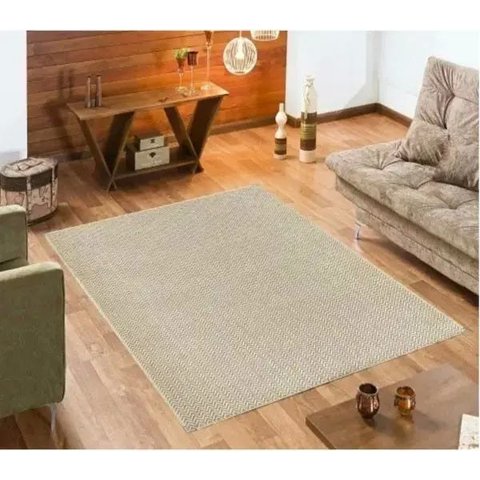 Tapete Sisal Sala 1,00 x 1,50 Antiderrapante Clean S-476