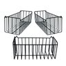 Kit Com 3 Cestos Aramado De Parede Lavanderia Cozinha N3 Preto - 1