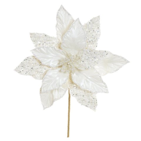 Haste Bico de Papagaio Natal Branco 26cm