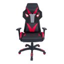 Ver imagem 1 de Cadeira Gamer Pelegrin em Couro PU Reclinável PEL-3014 Preta e Vermelha