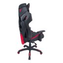 Ver imagem 3 de Cadeira Gamer Pelegrin em Couro PU Reclinável PEL-3014 Preta e Vermelha