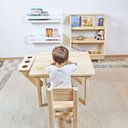 Ver imagem 4 de Mesa com 2 Cadeiras Infantil Alecrim Cubomob Natural