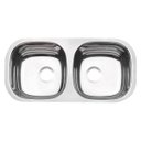 Ver imagem 1 de Cuba Dupla Retangular Horizontal Perfecta Inox 78x40 Polido