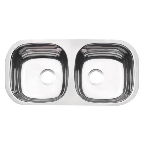 Cuba Dupla Retangular Horizontal Perfecta Inox 78x40 Polido