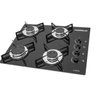 Cooktop Chamalux Acendimento Inteligente 4 Bocas à Gás Mesa em Vidro Temperado - 1