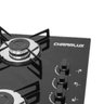 Cooktop Chamalux Acendimento Inteligente 4 Bocas à Gás Mesa em Vidro Temperado - 3