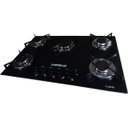 Ver imagem 2 de Cooktop Chamalux Acendimento Inteligente 5 Bocas à Gás Mesa em Vidro Temperado