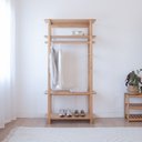 Ver imagem 1 de Guarda-Roupa Closet Laguna 4 Prat 90cm Amêndoa
