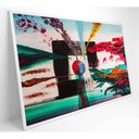 Ver mais imagens de Quadro Pintura Quadrado 60x40 Cm Vidro Impresso