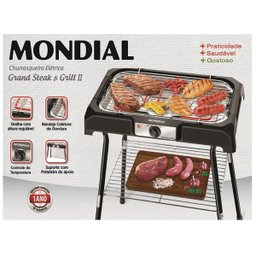 Churrasqueira Elétrica Mondial Grand Steak & Grill ll CH-06 Com suporte 110V - 2