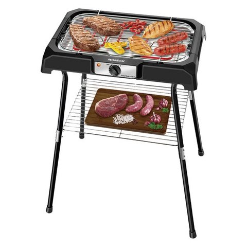 Churrasqueira Elétrica Mondial Grand Steak & Grill ll CH-06 Com suporte 110V