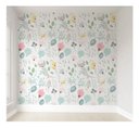 Ver imagem 1 de Papel de Parede Floral Infantil Colorido Rolo 3m