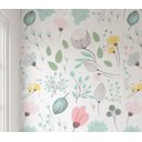 Ver imagem 5 de Papel de Parede Floral Infantil Colorido Rolo 3m