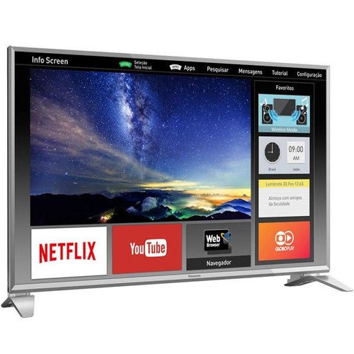 Smart TV LED 43 Full HD Panasonic TC-43ES630B 3 HDMI 2 USB Wi-Fi Integrado  Conversor Digital - Smart TV - Magazine Luiza