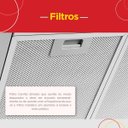 Ver imagem 2 de Coifa Ilha Nardelli 90cm em Vidro Curvo Inox 110V