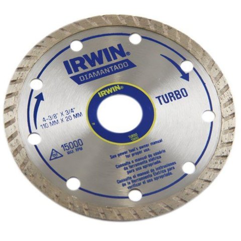 Disco Diamantado Turbo 110 X 20 Mm - Irwin