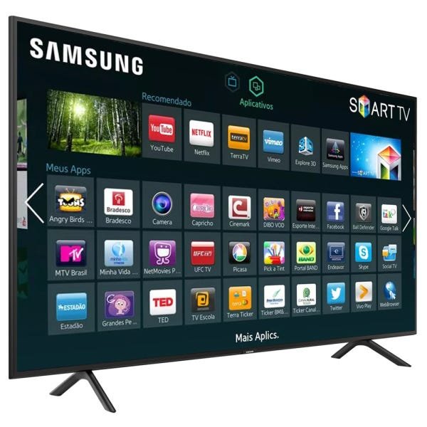 Smart TV LED 40 Polegadas Ultra Hd 4K Samsung Nu7100 HDMI USB Wi-Fi Integrado Conversor Digital - 3