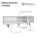 Ver imagem 4 de Rack para Tv até 80 Polegadas 160cm com Pés Branco/rustic Torino Madesa