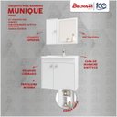 Ver imagem 4 de Conjunto para Banheiro C/espelheira e Cuba Munique Branco Bechara