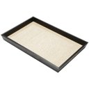 Ver imagem 2 de Bandeja Madeira Chanfrada e Rafia 35 X 21 X 5cm Woodart