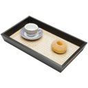 Ver imagem 3 de Bandeja Madeira Chanfrada e Rafia 35 X 21 X 5cm Woodart