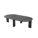 Ver imagem 3 de Mesa de Centro Orgânica 120cm Chanfrada Pé Madeira 28017 Artesano