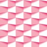 Papel De Parede Geométrico Polígono Rosa E Branco - 10m - 1