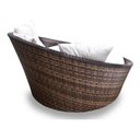 Ver imagem 2 de Chaise Orbit para Área Externa em Fibra Sintética - Tecido Duna Cru