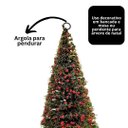 Ver imagem 7 de Mini Pinheiro Árvore de Natal Decorada Berries Base Madeira 22cm - Magizi