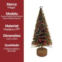 Ver mais imagens de Mini Pinheiro Árvore de Natal Decorada Berries Base Madeira 22cm - Magizi