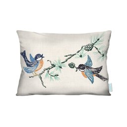 Capa de Almofada Decorativa Beija-flor para Sofá 100% Algodão - 30x45cm - 1