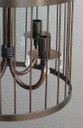 Ver imagem 3 de Luminária de Gaiola em Ferro Artesanal com Cistais para Sala de Estar Classica - Verniz