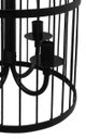 Ver imagem 3 de Luminária de Teto Na Gaiola Artesanal para Decoração de Sala Vintage - Preto