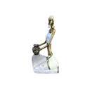 Ver imagem 2 de Escultura Africana Decorativo - 29x16x9cm Prime Home Decor