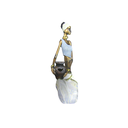 Ver imagem 3 de Escultura Africana Decorativo - 29x16x9cm Prime Home Decor