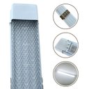 Ver imagem 3 de Luminária Linear 120cm Cristal Led 50w Sobrepor Branco Frio Bivolt